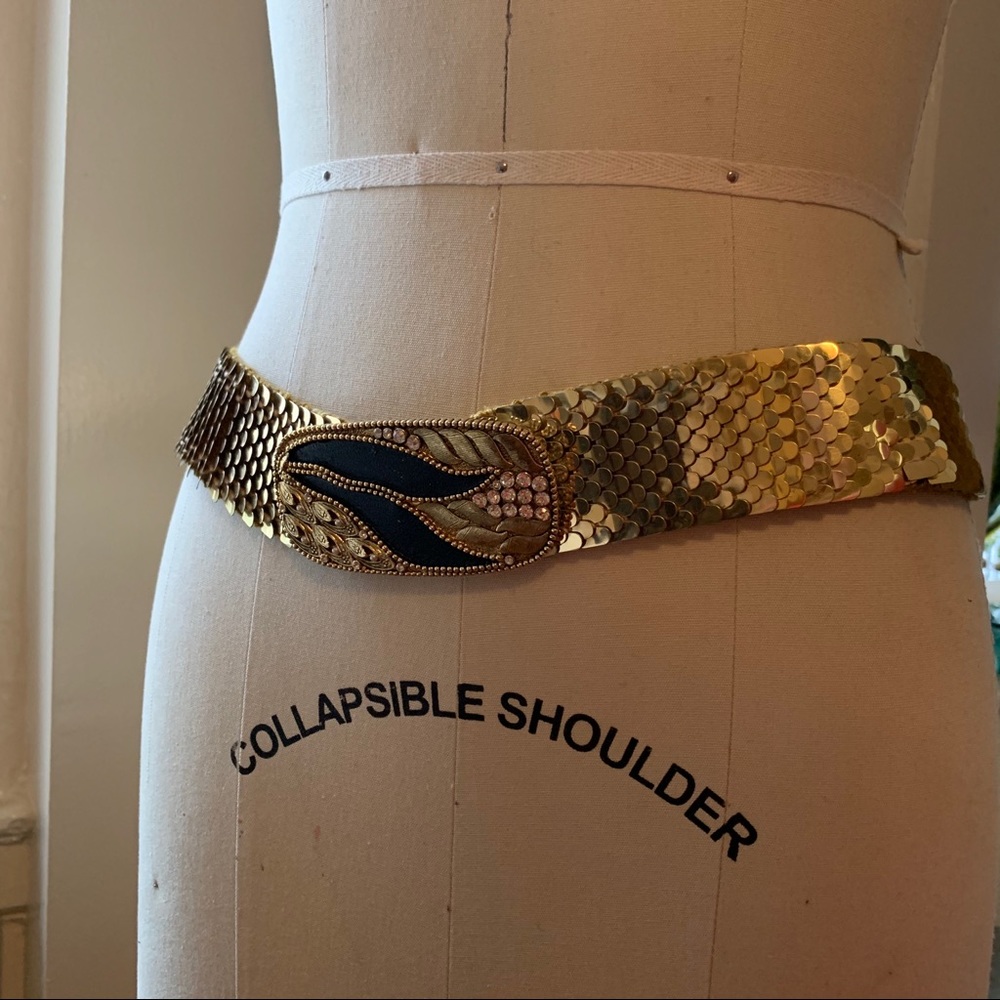 Gold metal belt
